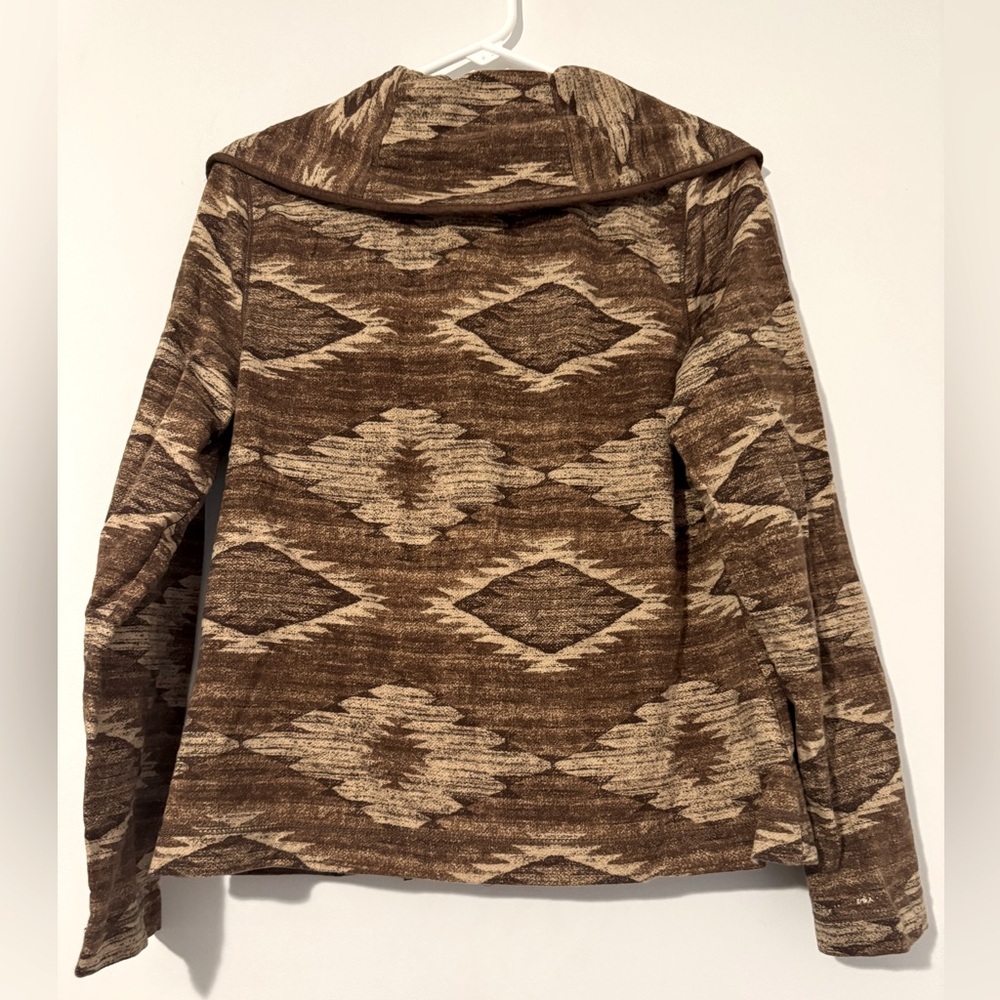 Ralph Lauren Brown Patterned Cardigan - Picture 3 of 5
